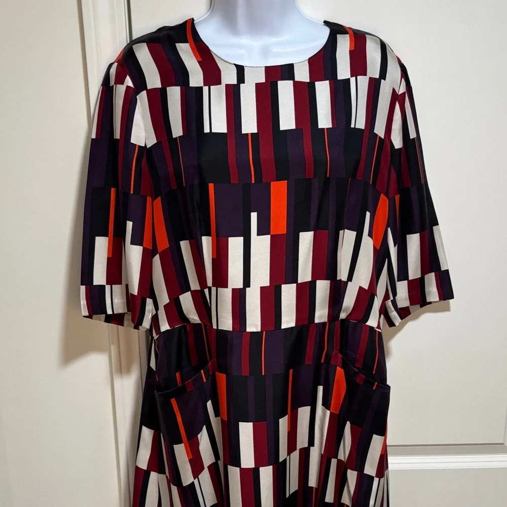 Rag & Bone Bus Seat Anne Print Silk Dress - Picture 6 of 8